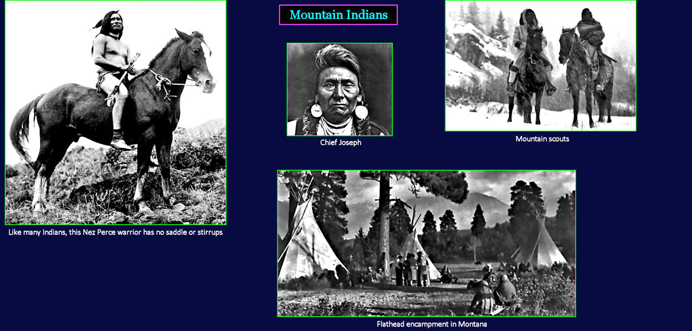 Nez Perce and mountain Indians, 1870s